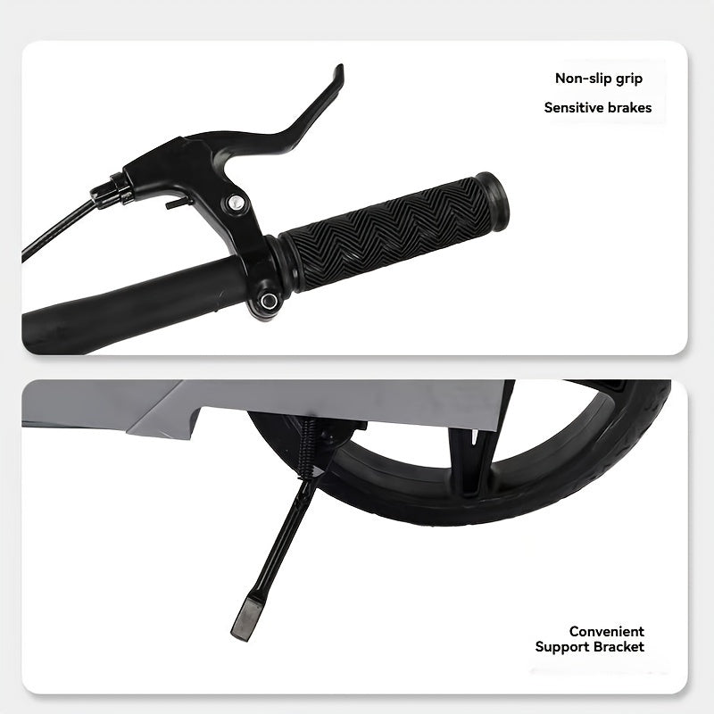 Foldable Height Adjustable Kick Scooter with Seat Shock Absorbing Carbon Steel Commuter Scooter Portable for Adult Travel