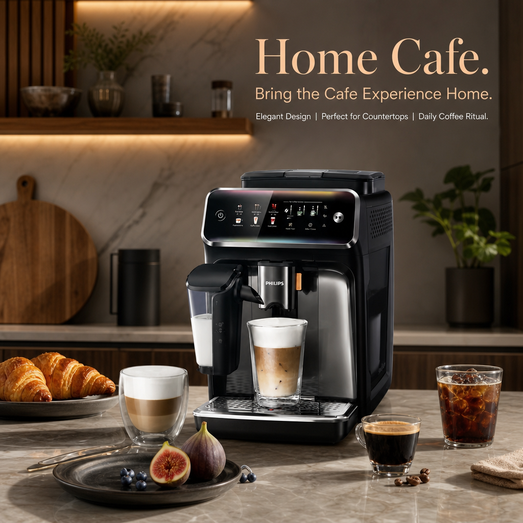 18-in-1 Fully Automatic Espresso Machine | One-Touch Hot & Cold Coffee Maker with Silent Grinding