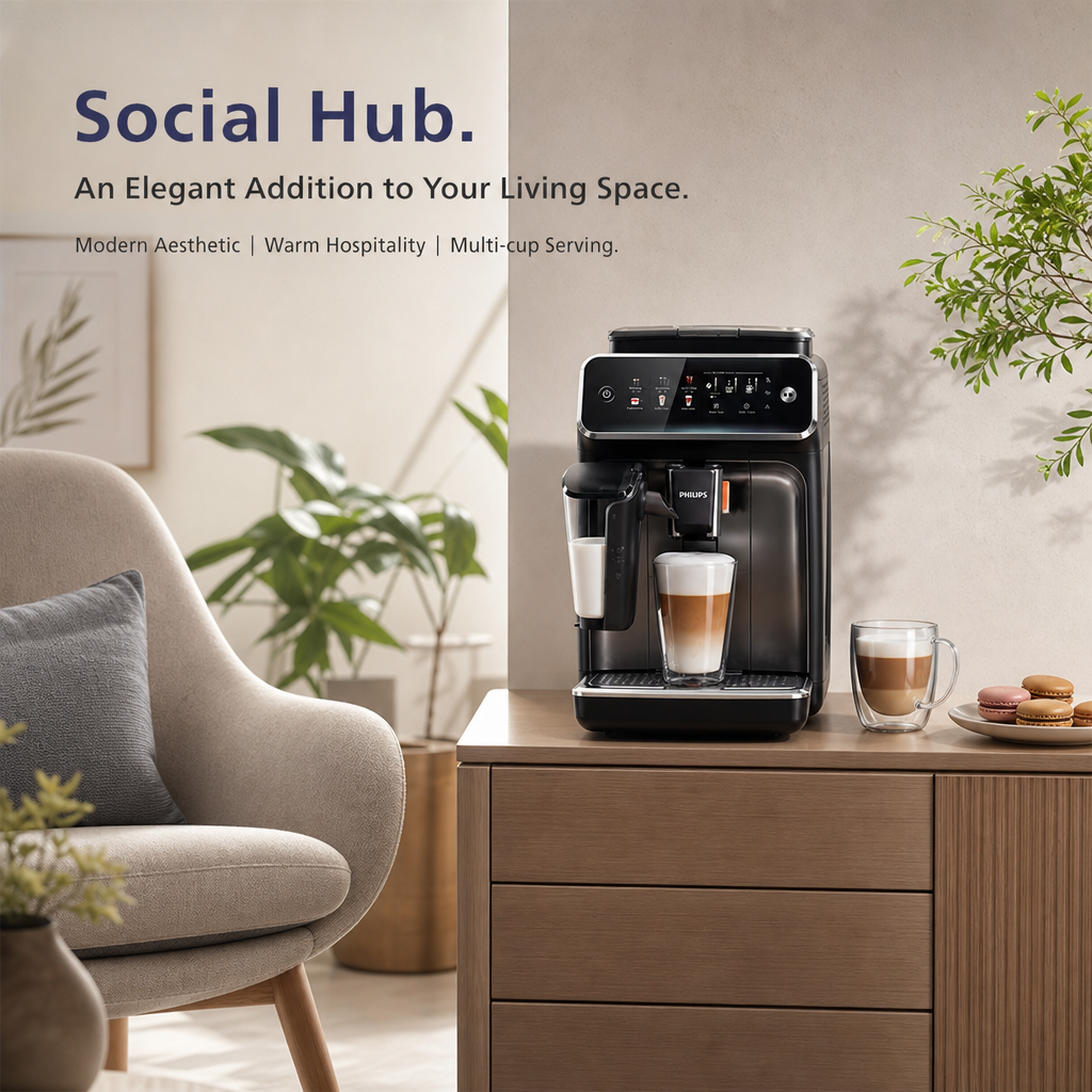 18-in-1 Fully Automatic Espresso Machine | One-Touch Hot & Cold Coffee Maker with Silent Grinding