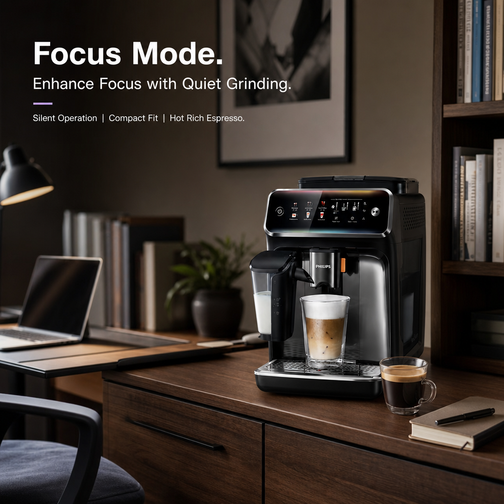 18-in-1 Fully Automatic Espresso Machine | One-Touch Hot & Cold Coffee Maker with Silent Grinding