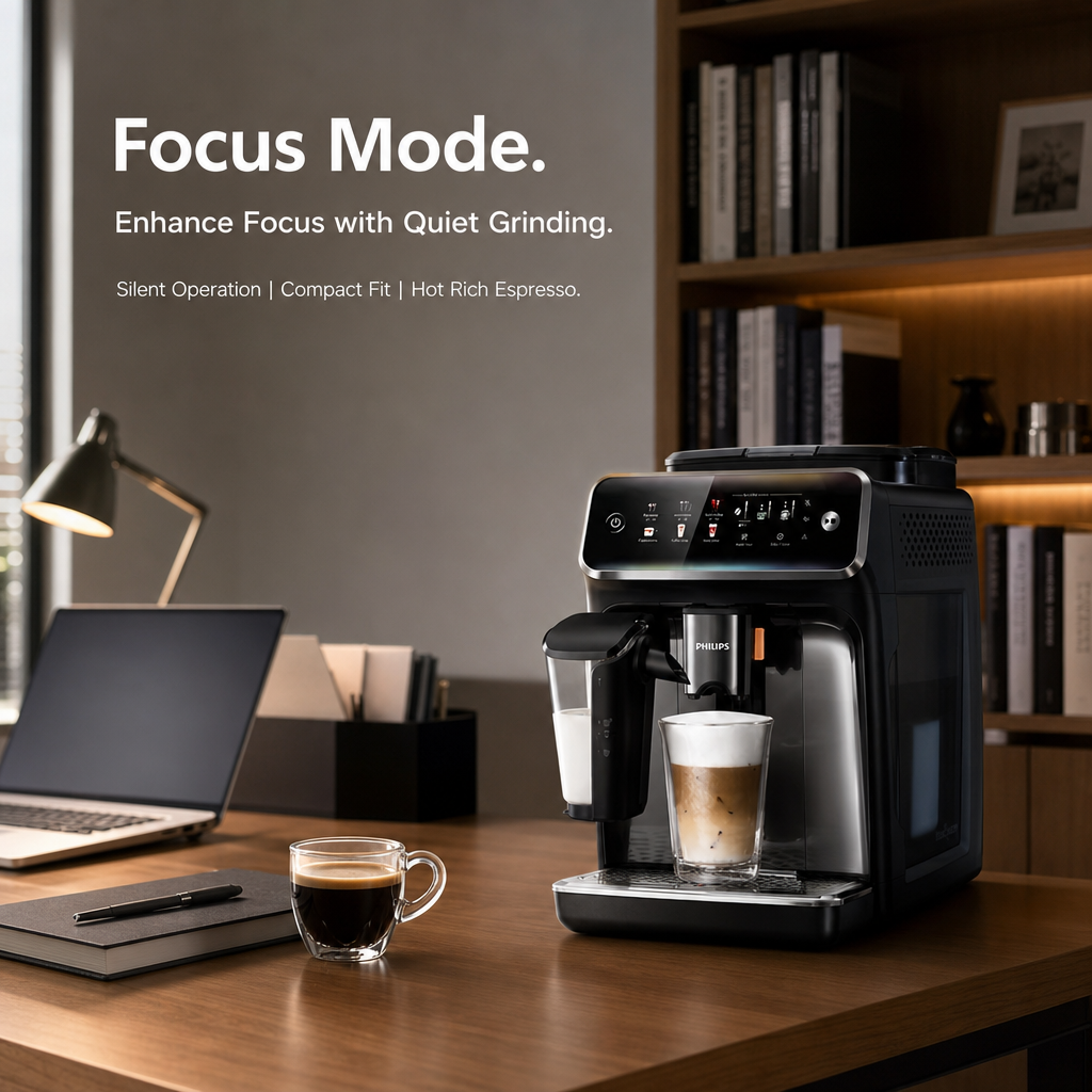 18-in-1 Fully Automatic Espresso Machine | One-Touch Hot & Cold Coffee Maker with Silent Grinding