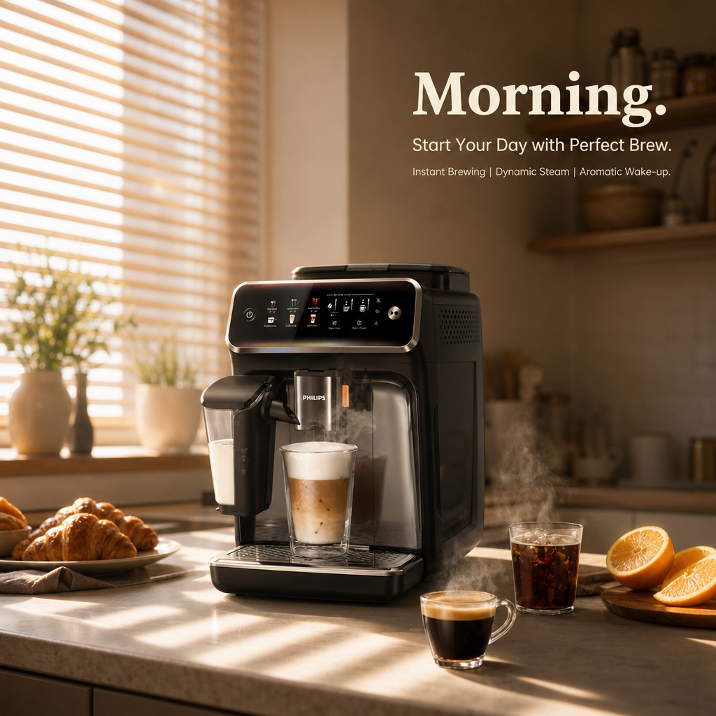 18-in-1 Fully Automatic Espresso Machine | One-Touch Hot & Cold Coffee Maker with Silent Grinding