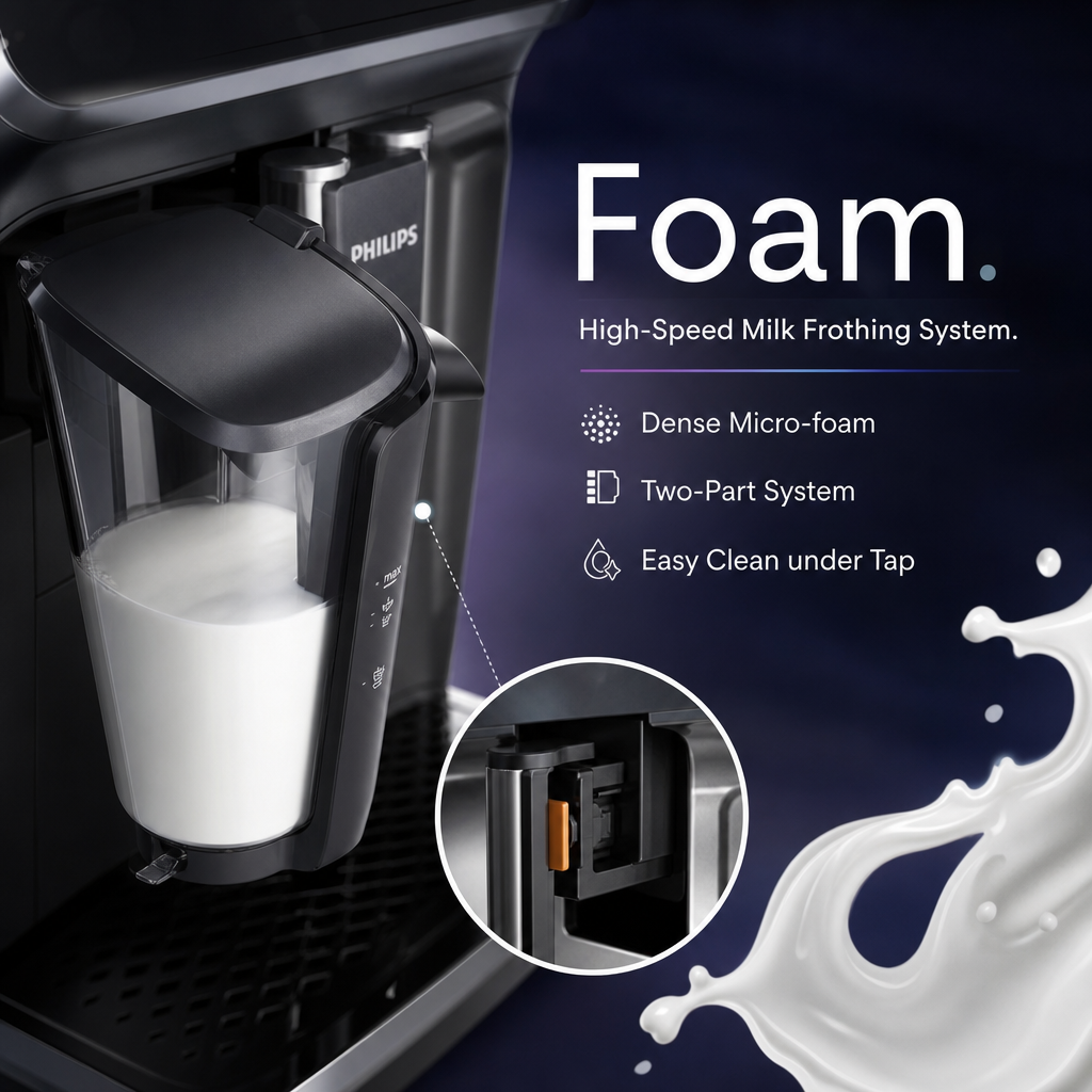 18-in-1 Fully Automatic Espresso Machine | One-Touch Hot & Cold Coffee Maker with Silent Grinding