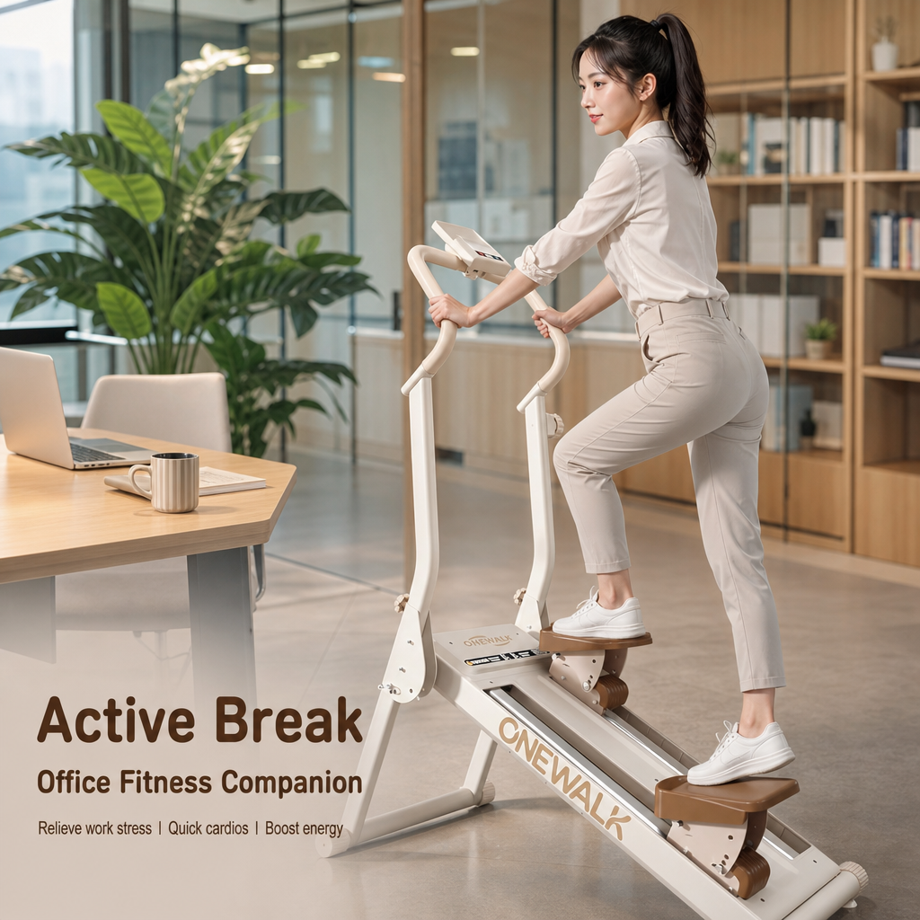Foldable Magnetic Stepper Climber, Quiet Vertical Step Machine with Handrail, Adjustable Resistance Home Gym Cardio Workout Equipment with LCD Monitor