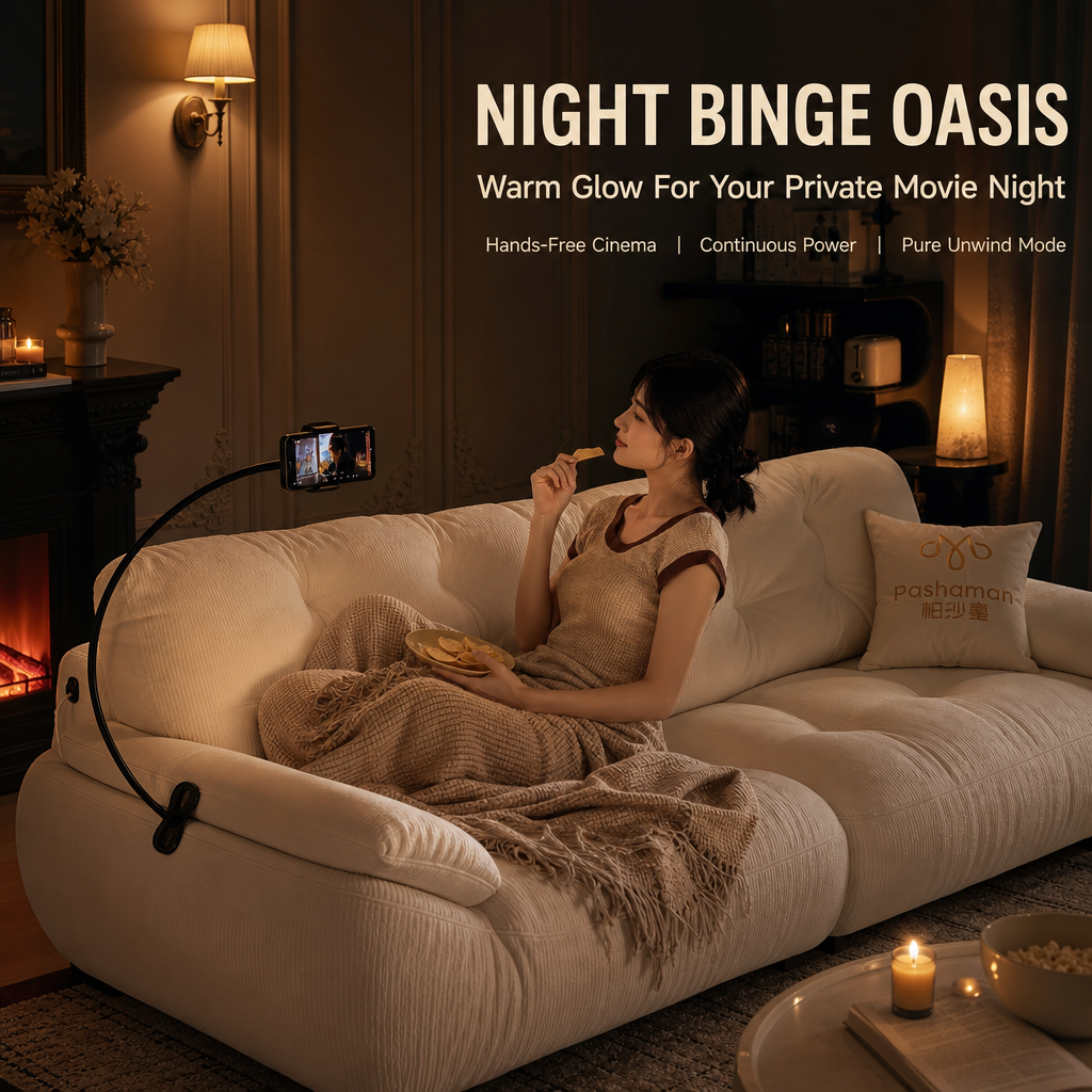 Cloud‑Like Deep Seating Sofa, Cream Corduroy Oversized Couch with Phone Holder & USB Charging for Living Room